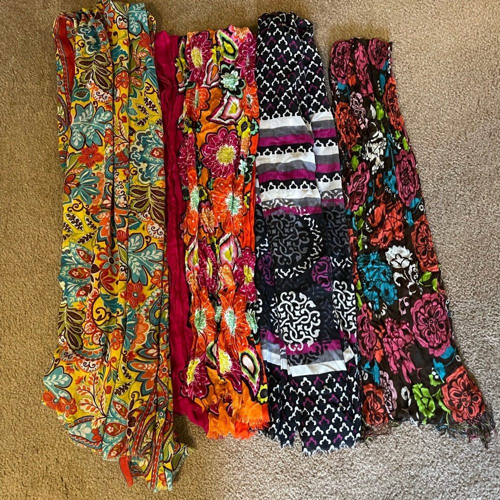 4 Vera Bradley Scarves
